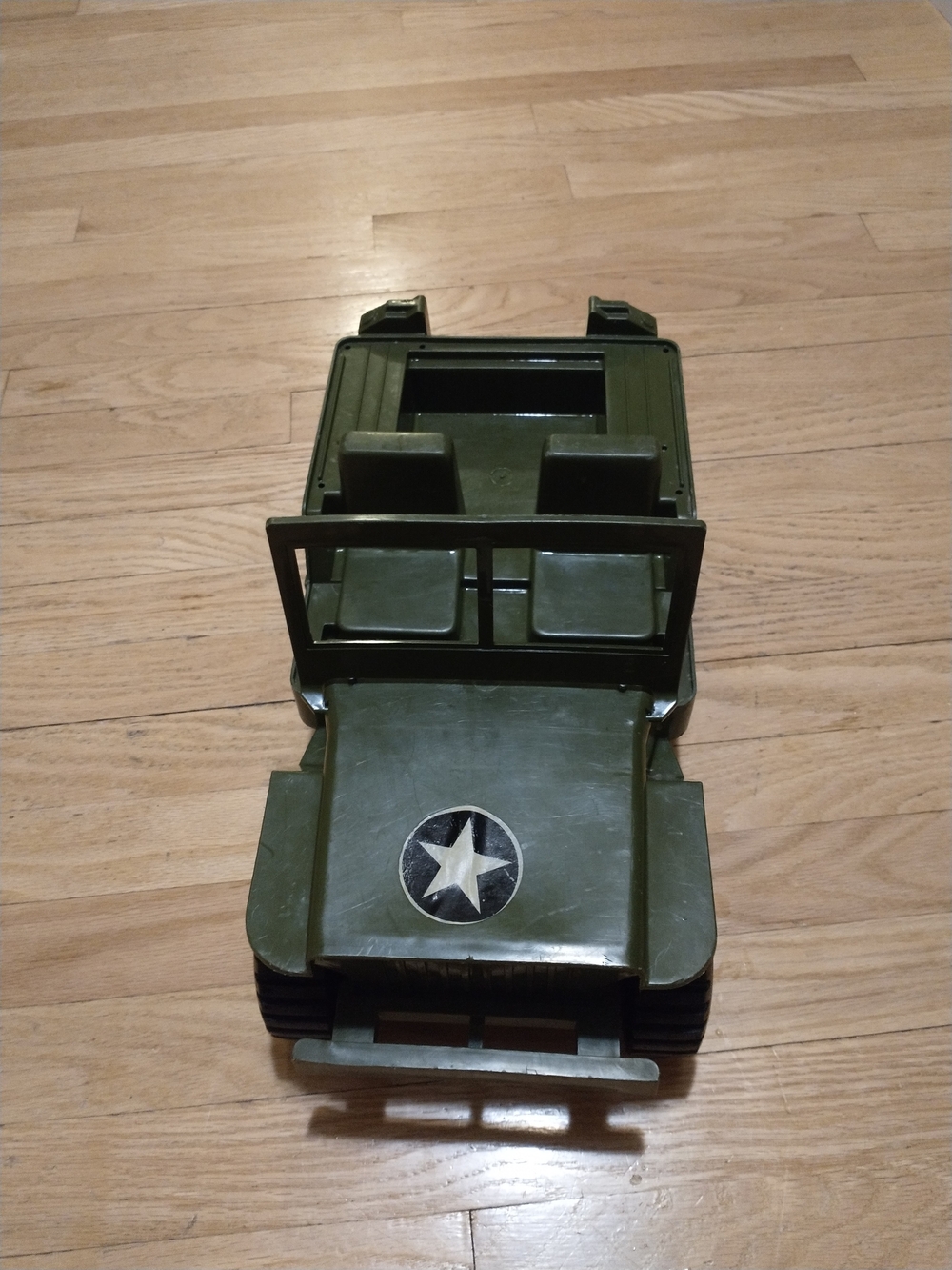 1973 Carolina Enterprises Empire Army Jeep Vintage Plastic Toy